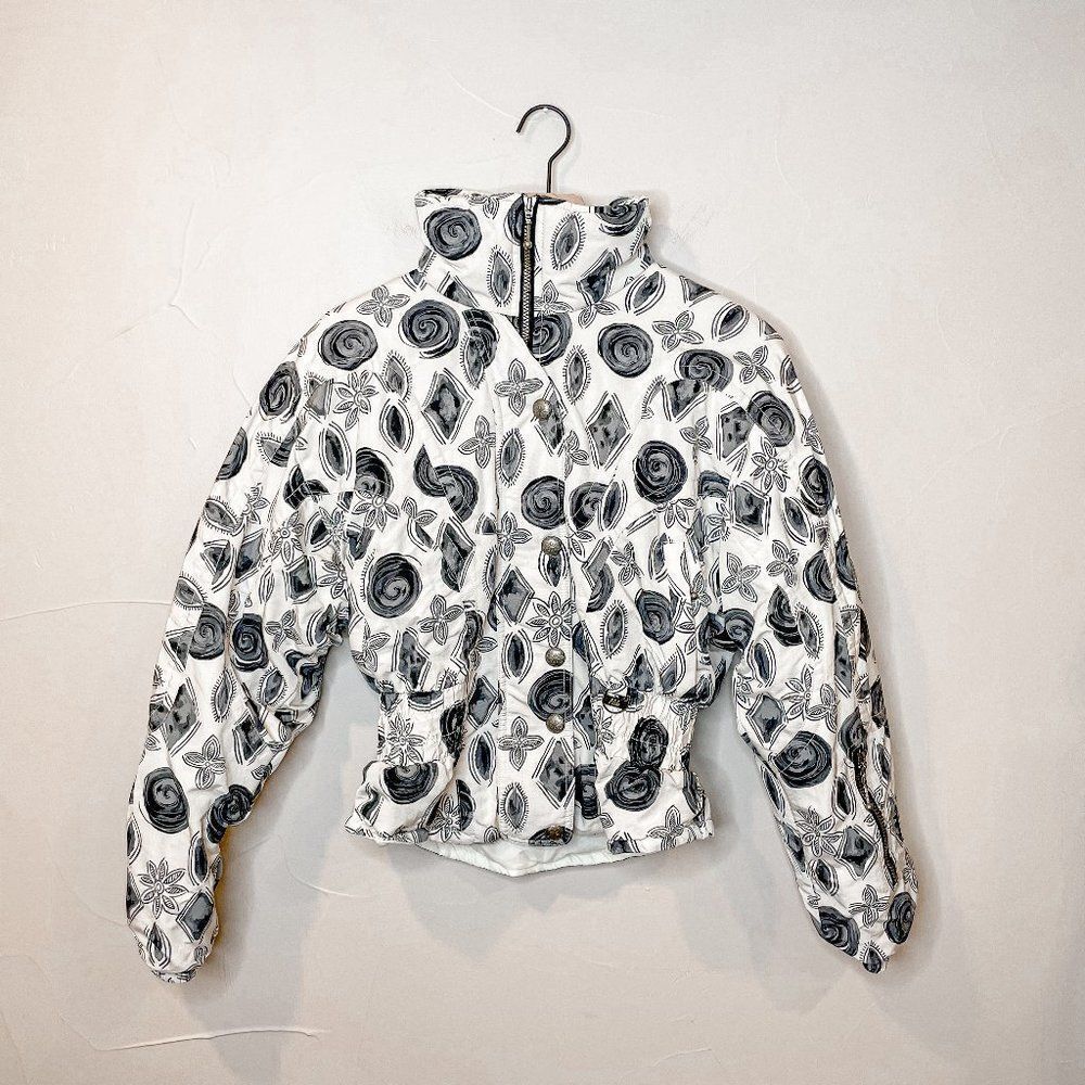 NILS Black and White Ski Jacket